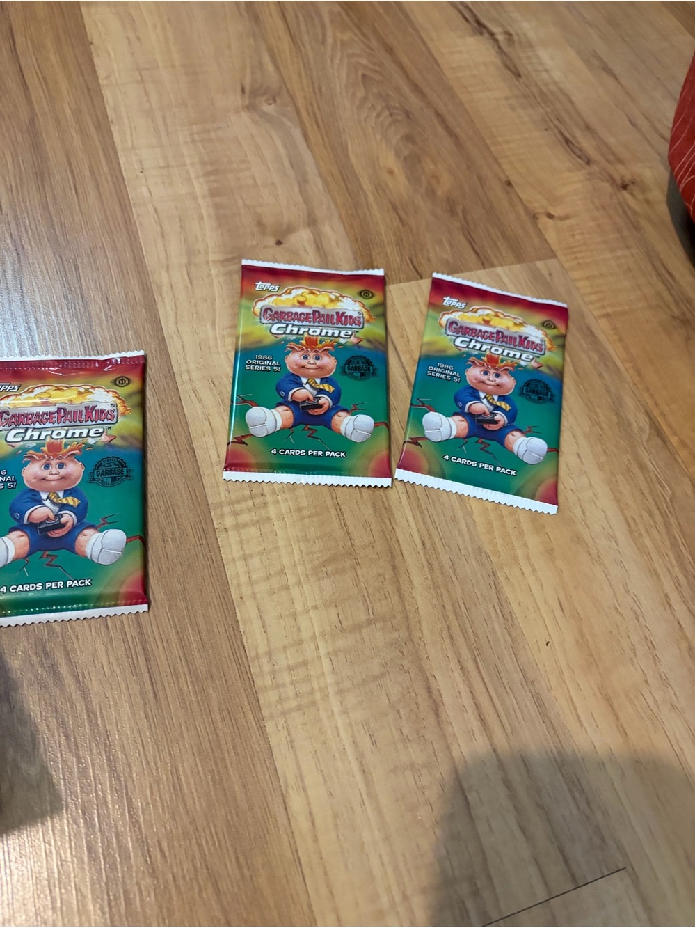 Topps Garbage Pail Kids Chrome Packs - Green & Red Artwork